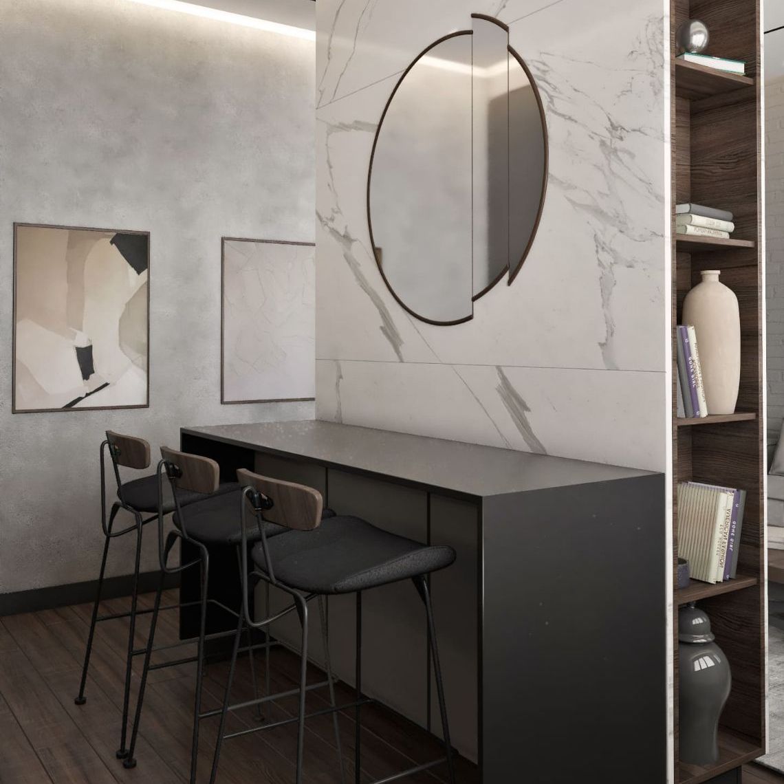 Apartment interior at the ZilArt development