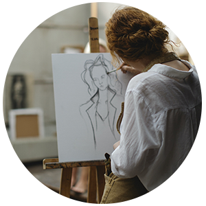 An academically trained artist