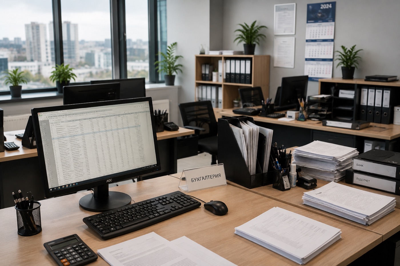 An accounting workstation
