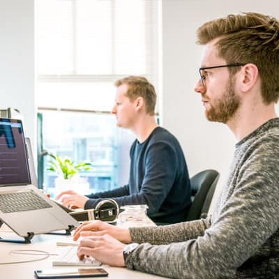 Marketers and analysts at work